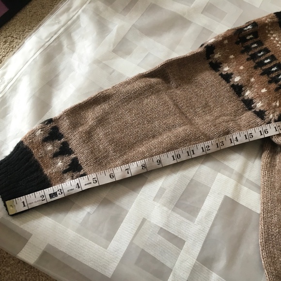 NWOT Alpaca Connection Button Up Cardigan Sweater Fair Isles. - Picture 5 of 6